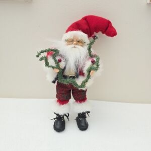 German Festive Santa Clause Belsnickel Holiday Figurine Posable